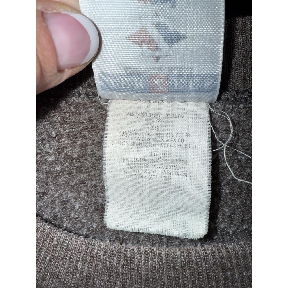 VTG Jerzees Crewneck Sweatshirt XL Patchwork Country‎ Farmhouse Snowman - Picture 4 of 5